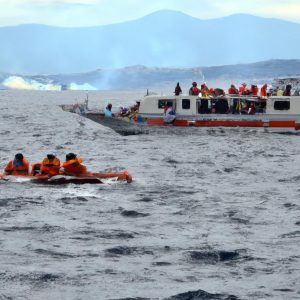 Philippine coast guard rescue 120 people from flaming ferry