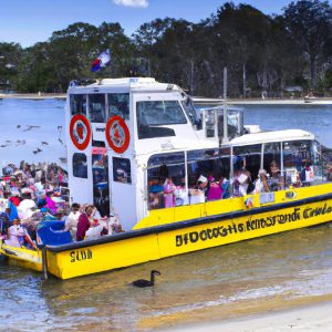 Police ferry dozens of tourists to shore after duck boat stuck on Australia’s Gold Coast